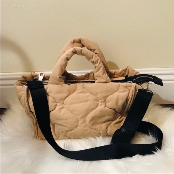 Zara Quilted Shopper Bag Sand - Picture 7 of 15